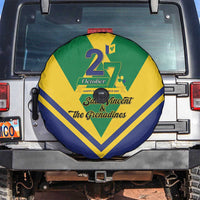Saint Vincent and the Grenadines Independence Day Spare Tire Cover Simple Style - Wonder Print Shop