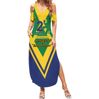 Saint Vincent and the Grenadines Independence Day Summer Maxi Dress Simple Style - Wonder Print Shop