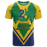 Saint Vincent and the Grenadines Independence Day T Shirt Simple Style - Wonder Print Shop