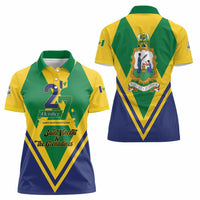 Saint Vincent and the Grenadines Independence Day Women Polo Shirt Simple Style - Wonder Print Shop