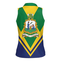 Saint Vincent and the Grenadines Independence Day Women Sleeveless Polo Shirt Simple Style - Wonder Print Shop