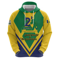 Saint Vincent and the Grenadines Independence Day Zip Hoodie Simple Style - Wonder Print Shop