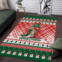 Cowgirl Boots Howdy Christmas Area Rug Western Christmas - Wonder Print Shop