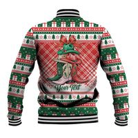 Personalized Cowgirl Boots Howdy Christmas Baseball Jacket Western Christmas - Wonder Print Shop