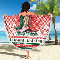 Cowgirl Boots Howdy Christmas Beach Blanket Western Christmas - Wonder Print Shop