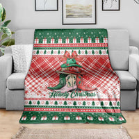 Cowgirl Boots Howdy Christmas Blanket Western Christmas - Wonder Print Shop
