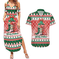 Personalized Cowgirl Boots Howdy Christmas Couples Matching Summer Maxi Dress and Hawaiian Shirt Western Christmas - Wonder Print Shop