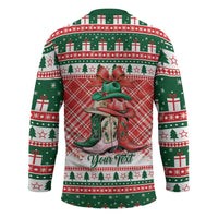 Personalized Cowgirl Boots Howdy Christmas Hockey Jersey Western Christmas - Wonder Print Shop