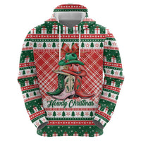 Personalized Cowgirl Boots Howdy Christmas Hoodie Western Christmas - Wonder Print Shop