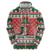 Personalized Cowgirl Boots Howdy Christmas Hoodie Western Christmas - Wonder Print Shop
