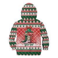 Personalized Cowgirl Boots Howdy Christmas Kid Hoodie Western Christmas - Wonder Print Shop