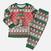 Personalized Cowgirl Boots Howdy Christmas Pajama Set Western Christmas - Wonder Print Shop
