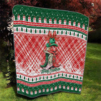 Cowgirl Boots Howdy Christmas Quilt Western Christmas - Wonder Print Shop