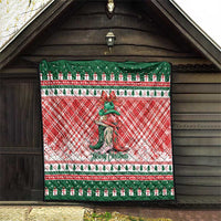 Cowgirl Boots Howdy Christmas Quilt Western Christmas - Wonder Print Shop