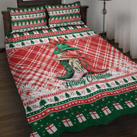 Cowgirl Boots Howdy Christmas Quilt Bed Set Western Christmas - Wonder Print Shop