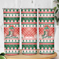 Personalized Cowgirl Boots Howdy Christmas Skinny Tumbler Western Christmas - Wonder Print Shop