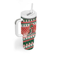 Personalized Cowgirl Boots Howdy Christmas Tumbler With Handle Western Christmas - Wonder Print Shop