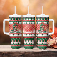 Personalized Cowgirl Boots Howdy Christmas Tumbler With Handle Western Christmas - Wonder Print Shop