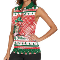 Personalized Cowgirl Boots Howdy Christmas Women Sleeveless Polo Shirt Western Christmas - Wonder Print Shop