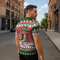 Personalized Cowgirl Boots Howdy Christmas Zipper Polo Shirt Western Christmas - Wonder Print Shop