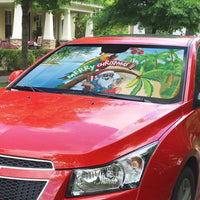 Hawaii Santa Parrot Christmas Auto Sun Shade Summer Vibe - Wonder Print Shop