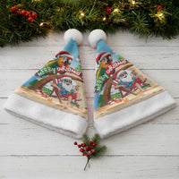 Hawaii Santa Parrot Christmas Santa Hat Summer Vibe - Wonder Print Shop