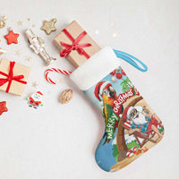 Hawaii Santa Parrot Christmas Stocking Summer Vibe - Wonder Print Shop
