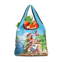 Hawaii Santa Parrot Christmas Grocery Bag Summer Vibe - Wonder Print Shop