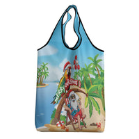 Hawaii Santa Parrot Christmas Grocery Bag Summer Vibe - Wonder Print Shop
