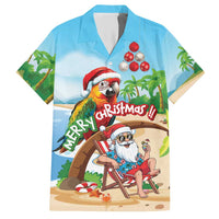 Personalized Hawaii Santa Parrot Christmas Hawaiian Shirt Summer Vibe - Wonder Print Shop