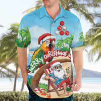 Personalized Hawaii Santa Parrot Christmas Hawaiian Shirt Summer Vibe - Wonder Print Shop