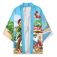 Personalized Hawaii Santa Parrot Christmas Kimono Summer Vibe - Wonder Print Shop