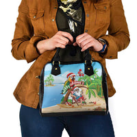 Hawaii Santa Parrot Christmas Shoulder Handbag Summer Vibe - Wonder Print Shop