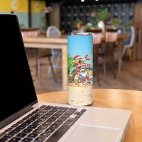 Personalized Hawaii Santa Parrot Christmas Skinny Tumbler Summer Vibe - Wonder Print Shop