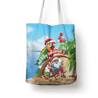 Hawaii Santa Parrot Christmas Tote Bag Summer Vibe - Wonder Print Shop