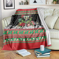 Sip Sparkle Sleigh Christmas Margarita Blanket Funny Christmas Spirit - Wonder Print Shop