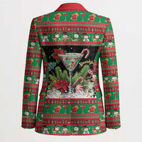 Sip Sparkle Sleigh Christmas Margarita Blazer Funny Christmas Spirit - Wonder Print Shop