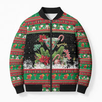 Sip Sparkle Sleigh Christmas Margarita Bomber Puffer Jacket Funny Christmas Spirit - Wonder Print Shop