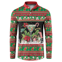 Sip Sparkle Sleigh Christmas Margarita Button Sweatshirt Funny Christmas Spirit - Wonder Print Shop