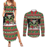 Sip Sparkle Sleigh Christmas Margarita Couples Matching Summer Maxi Dress and Long Sleeve Button Shirt Funny Christmas Spirit - Wonder Print Shop