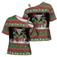 Sip Sparkle Sleigh Christmas Margarita Cross Shoulder Shirt Funny Christmas Spirit - Wonder Print Shop