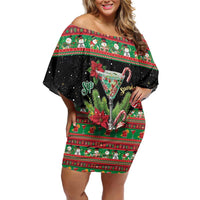Sip Sparkle Sleigh Christmas Margarita Family Matching Off Shoulder Short Dress and Hawaiian Shirt Funny Christmas Spirit - Wonder Print Shop