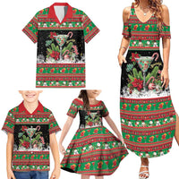 Sip Sparkle Sleigh Christmas Margarita Family Matching Summer Maxi Dress and Hawaiian Shirt Funny Christmas Spirit - Wonder Print Shop
