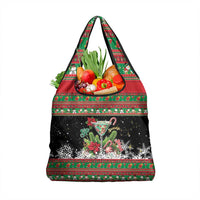 Sip Sparkle Sleigh Christmas Margarita Grocery Bag Funny Christmas Spirit - Wonder Print Shop