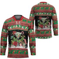 Sip Sparkle Sleigh Christmas Margarita Hockey Jersey Funny Christmas Spirit - Wonder Print Shop
