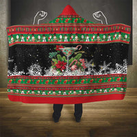 Sip Sparkle Sleigh Christmas Margarita Hooded Blanket Funny Christmas Spirit - Wonder Print Shop