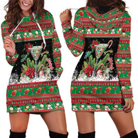 Sip Sparkle Sleigh Christmas Margarita Hoodie Dress Funny Christmas Spirit - Wonder Print Shop