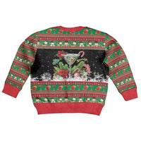 Sip Sparkle Sleigh Christmas Margarita Kid Ugly Christmas Sweater Funny Christmas Spirit - Wonder Print Shop