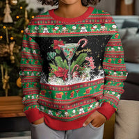 Sip Sparkle Sleigh Christmas Margarita Kid Ugly Christmas Sweater Funny Christmas Spirit - Wonder Print Shop