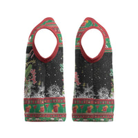 Sip Sparkle Sleigh Christmas Margarita Christmas Knitted V-Neck Vest Funny Christmas Spirit - Wonder Print Shop